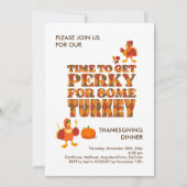Invitation amusante pour le dîner de Thanksgiving (Devant)