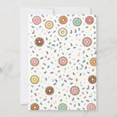 Invitation amusante pour une fête de Donuts (Dos)