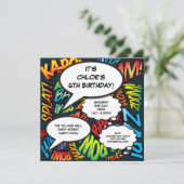 Invitation Amusants Anniversaire Fête moderne Comédie Discour (Debout devant)