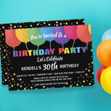 Amusants Ballons colorés Parties scintillant or An