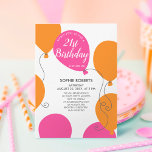 Invitation Amusants Balloons rose orange 21e anniversaire<br><div class="desc">Annoncez votre jalon en style avec notre 21e Invitation de fête d'anniversaire - un mélange de sophistication et de personnalisation sans faille ! Immergez-vous dans un design simple et amusant, avec des ballons roses et oranges vibrants sur un arrière - plan blanc immaculé. Qu'est-ce qui nous distingue ? Le pouvoir...</div>