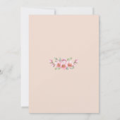 Invitation Amusants Blush Bachelorette Spa du Week-end Invita (Dos)