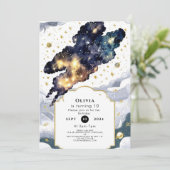 Invitation Amusants Boho Space Anniversaire (Debout devant)