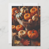 Invitation Amusants De Ferme Notre Petit Citrouille En Tourne (Dos)