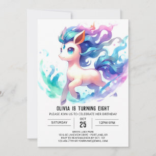 Invitation Amusants Enfants Cheval Anniversaire