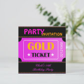 Invitation Amusants Fête d'anniversaire filles Ado Tweens Hot (Debout devant)