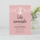 Invitation Amusants Lets Namaste Femmes 30ème anniversaire Te (Debout devant)