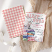 Invitation Amusants Moderne Pink Slepover fête d'anniversaire