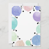 Invitation Amusants Pastel Party Balloons Anniversaire Célébr (Dos)
