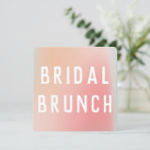 Invitation Amusants Pastel Pink Mint Gradient Ombre Fête des  (Debout devant)