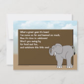 Invitation Amusants Personnalisé Jungle Anniversaire Invitati (Dos)