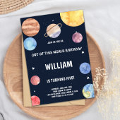 Invitation Amusants Space Rocket Thème pour les enfants