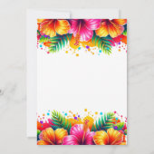 Invitation Amusants Tropical Aloha Anniversaire Luau (Dos)