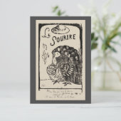 Invitation Amusants Vintages Thanksgiving Turquie Amical (Debout devant)