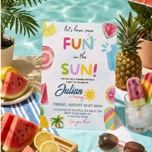 Invitation amusement au soleil