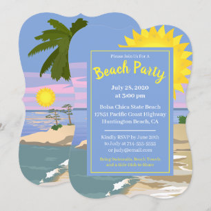 Invitation Amusement Beach Party