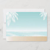 Invitation Amusement dans le Sun Fête des mariées Pool Party  (Dos)