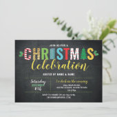 Invitation Amusement de fête de célébration de vacances de (Debout devant)