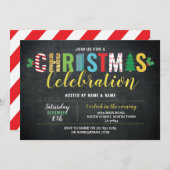 Invitation Amusement de fête de célébration de vacances de (Devant / Derrière)