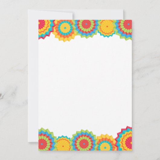 Invitation Amusement de fiesta d'invitation d'anniversaire de (Dos)