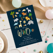 Invitation Amusement de la jungle pour la bête d'anniversaire