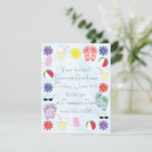 Invitation Amusement d'été (Debout devant)