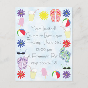 Invitation Amusement d'été