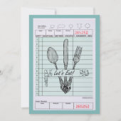 Invitation Amusement et dîner génial (Devant)