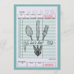 Invitation Amusement et dîner génial