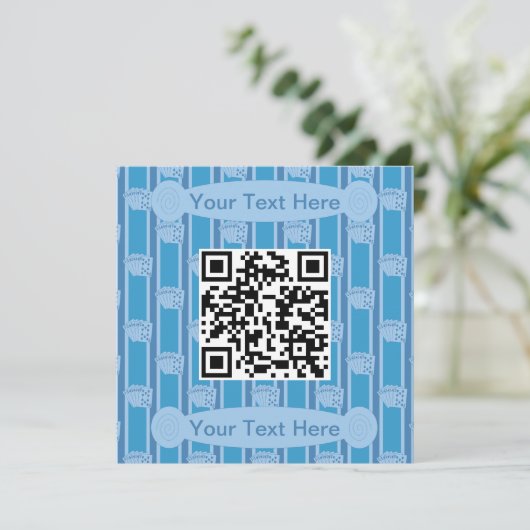 Invitation Amusement et fantaisie Royal Flush QR Code (Debout devant)
