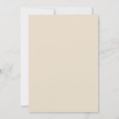 Invitation Amusement tendance Monogramme Champagne Beige Enre (Dos)