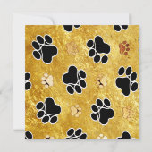 Invitation Amusement unique de plaisir de patte de dag de (Dos)