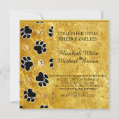 Invitation Amusement unique de plaisir de patte de dag de (Devant)