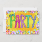 Invitation Amusez-vous à la fête du soleil (Devant)