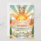 Invitation Amusez-Vous Au Soleil Anniversaire (Devant)