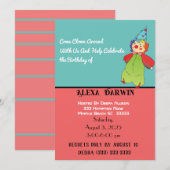 Invitation Amusez-vous avec Alexa Darwin, clown ! (Devant / Derrière)