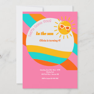 Invitation Amusez-Vous Dans L'Invitation Soleil