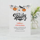 Invitation Amusons-nous Éffrayant pour les enfants d'Hallowee (Debout devant)