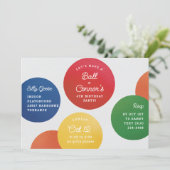 Invitation Amusons-nous un terrain de jeu Ball Pit Anniversai (Debout devant)