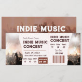 Invitation An unforgettable musical night  (Devant / Derrière)