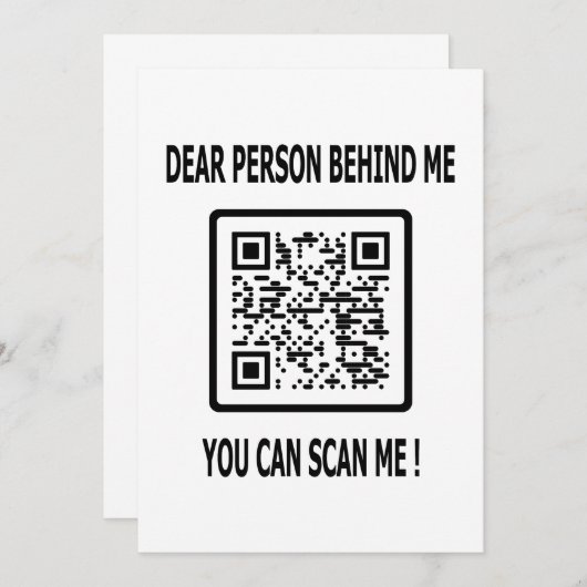 Invitation Analyser mon code QR pour un devis inspirant (Devant / Derrière)