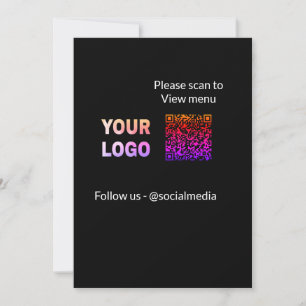 Invitation Analyser pour afficher le menu restaurant hôtel QR