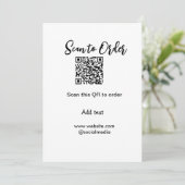 Invitation Analyser pour commander analyser le code QR ajoute (Debout devant)