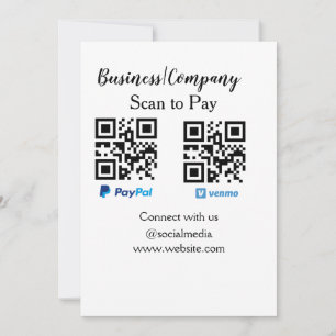 Invitation Analyser pour payer q r code paypal venmo ajouter