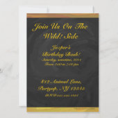 Invitation Ananas et Black Party (Dos)