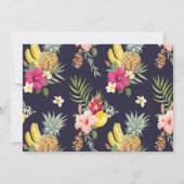 Invitation Ananas et Hibiscus Baby shower tropical (Dos)