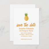 Invitation Ananas Exotique (Devant / Derrière)