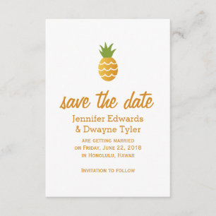 Invitation Ananas Exotique
