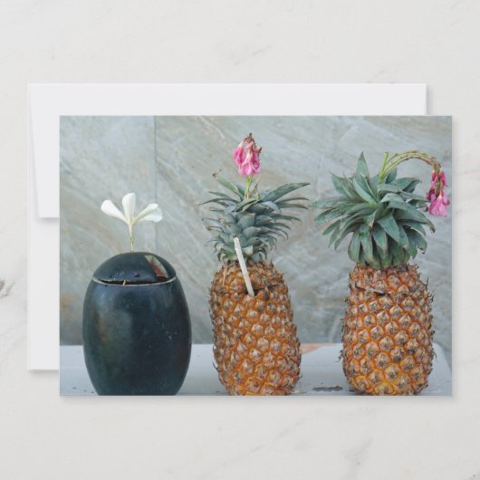 Invitation ananas frais et sain (Devant)
