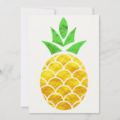 Invitation Ananas géométrique en or Foil | BABY SHOWER  (Dos)